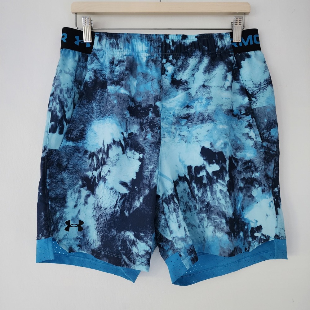 NEW Under Armour UA Vanish‎ Woven 6in Print Running Shorts Mens Large L